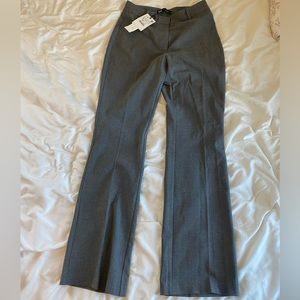 NWT Zara mid-rise gray trouser